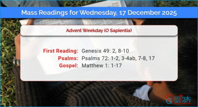 Daily Mass Readings for Wednesday, 17 December 2025