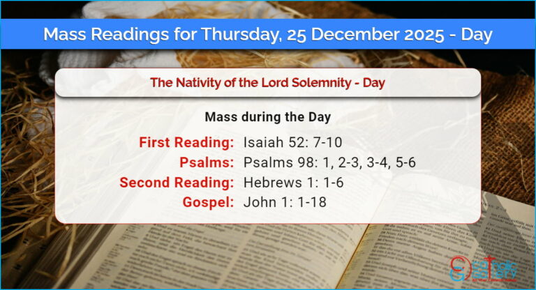 Daily Mass Readings for Thursday, 25 December 2025 – Day