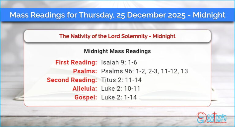 Daily Mass Readings for Thursday, 25 December 2025 – Midnight