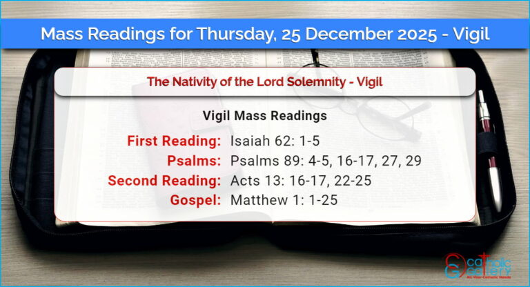 Daily Mass Readings for Thursday, 25 December 2025 – Vigil