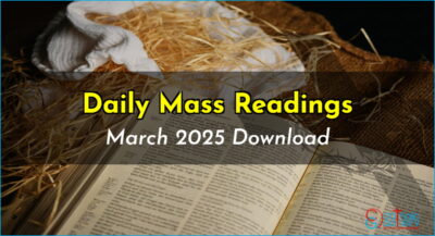 Download Mass Readings – March 2025