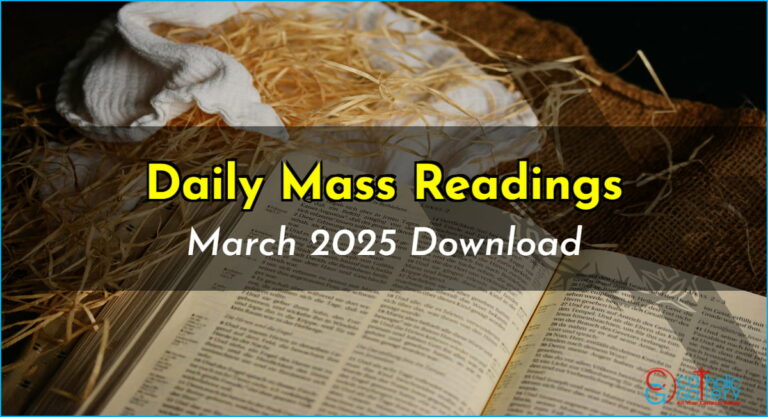 Download Mass Readings – March 2025