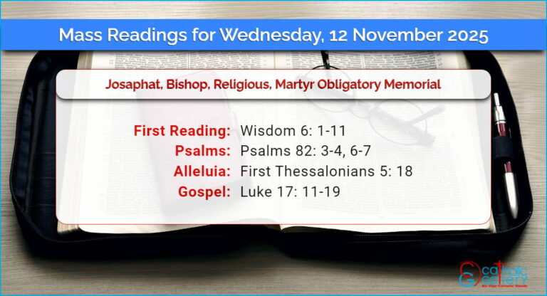 Daily Mass Readings for Wednesday, 12 November 2025