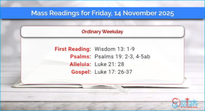Daily Mass Readings for Friday, 14 November 2025