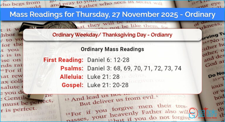 Daily Mass Readings for Thursday, 27 November 2025 – Ordinary