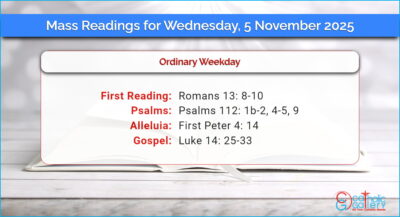 Daily Mass Readings for Wednesday, 5 November 2025