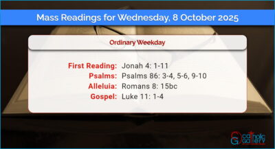Daily Mass Readings for Wednesday, 8 October 2025