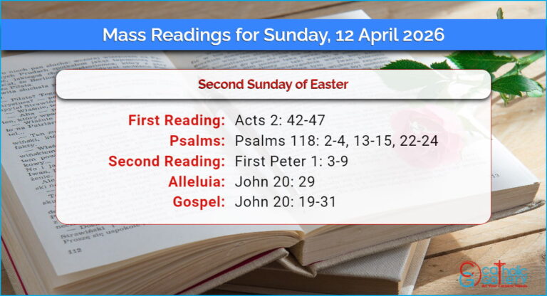 Daily Mass Readings for Sunday, 12 April 2026