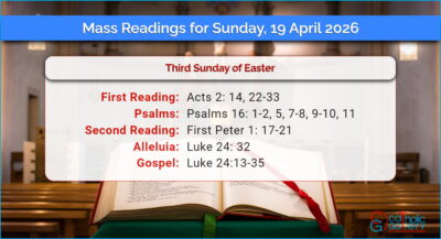 Daily Mass Readings for Sunday, 19 April 2026