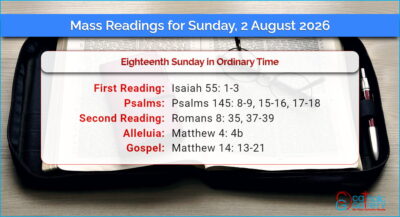 Daily Mass Readings for Sunday, 2 August 2026