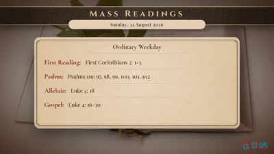 Daily Mass Readings – Monday, 31 August 2026