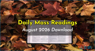 Download Mass Readings – August 2026