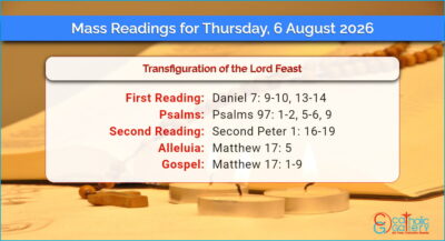 Daily Mass Readings for Thursday, 6 August 2026