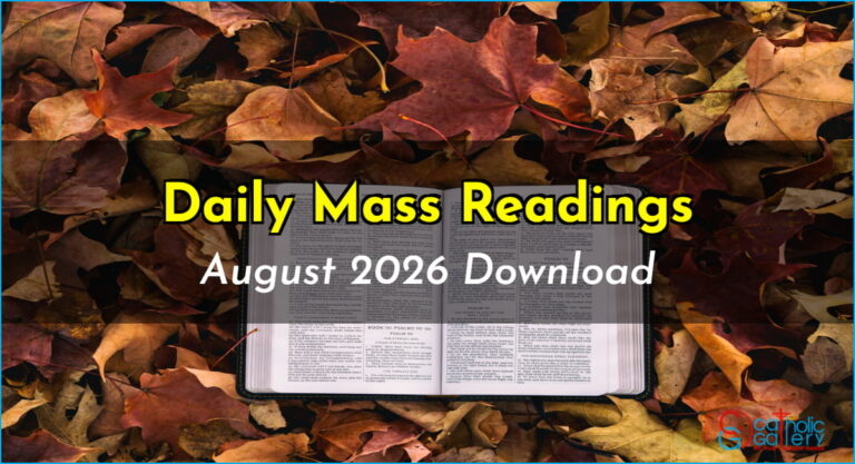 Download Mass Readings – August 2026