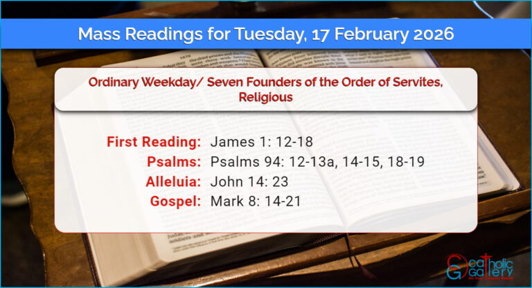 Daily Mass Readings for Tuesday, 17 February 2026