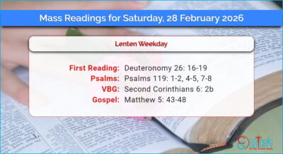 Daily Mass Readings for Saturday, 28 February 2026