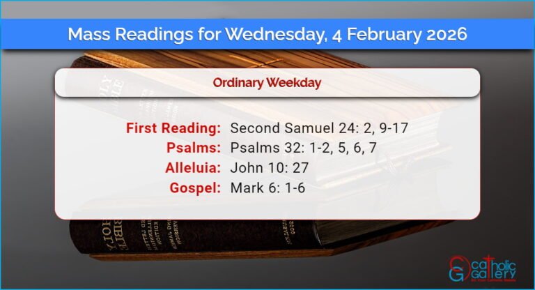 Daily Mass Readings for Wednesday, 4 February 2026