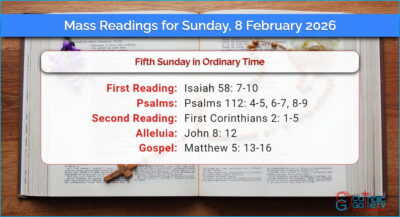 Daily Mass Readings for Sunday, 8 February 2026