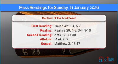 Daily Mass Readings for Sunday, 11 January 2026