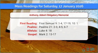 Daily Mass Readings for Saturday, 17 January 2026