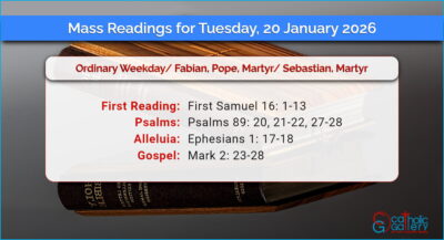 Daily Mass Readings for Tuesday, 20 January 2026