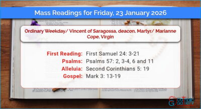 Daily Mass Readings for Friday, 23 January 2026
