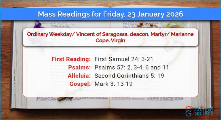 Daily Mass Readings for Friday, 23 January 2026