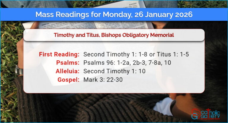 Daily Mass Readings for Monday, 26 January 2026