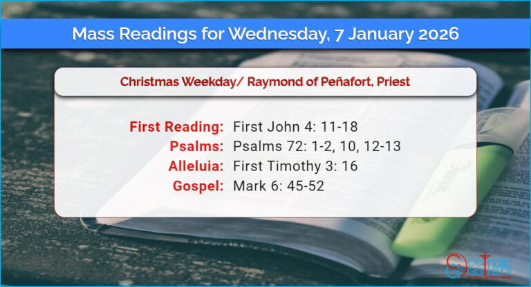 Daily Mass Readings for Wednesday, 7 January 2026