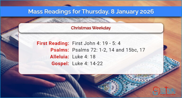 Daily Mass Readings for Thursday, 8 January 2026