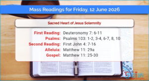 Daily Mass Readings for Friday, 12 June 2026