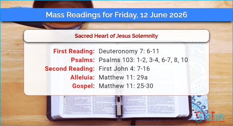 Daily Mass Readings for Friday, 12 June 2026