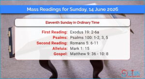 Daily Mass Readings for Sunday, 14 June 2026