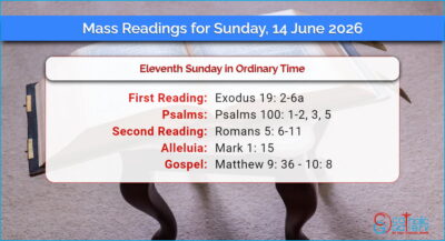 Daily Mass Readings for Sunday, 14 June 2026