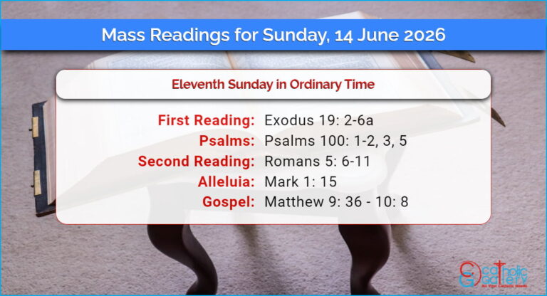Daily Mass Readings for Sunday, 14 June 2026