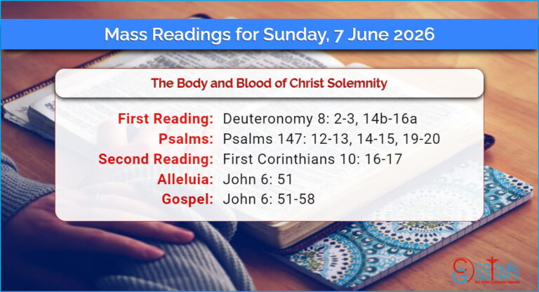 Daily Mass Readings for Sunday, 7 June 2026