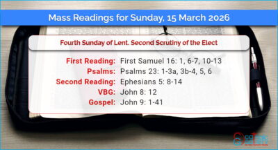 Daily Mass Readings for Sunday, 15 March 2026