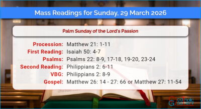 Daily Mass Readings for Sunday, 29 March 2026