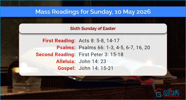 Daily Mass Readings for Sunday, 10 May 2026