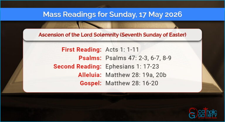 Daily Mass Readings for Sunday, 17 May 2026