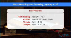 Daily Mass Readings for Tuesday, 19 May 2026
