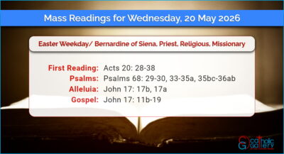 Daily Mass Readings for Wednesday, 20 May 2026