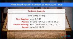 Daily Mass Readings for Sunday, 24 May 2026 – Day