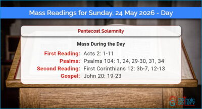 Daily Mass Readings for Sunday, 24 May 2026 – Day