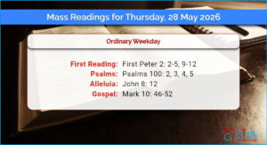 Daily Mass Readings for Thursday, 28 May 2026