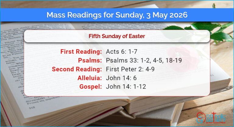 Daily Mass Readings for Sunday, 3 May 2026