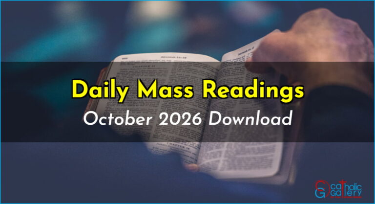 Download Mass Readings – October 2026