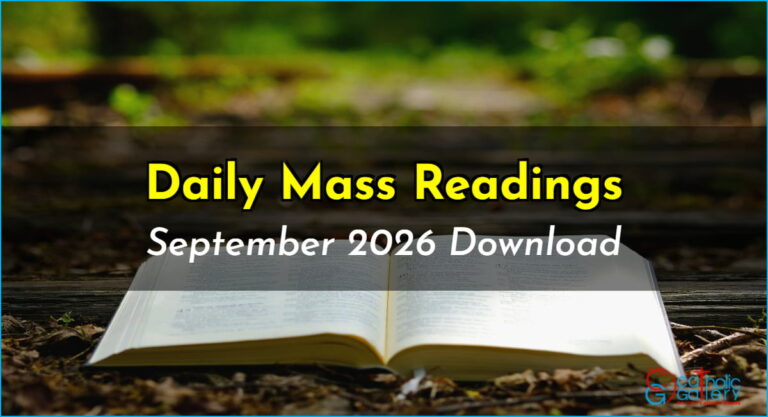 Download Mass Readings – September 2026