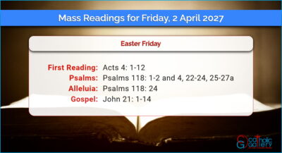 Daily Mass Readings for Friday, 2 April 2027