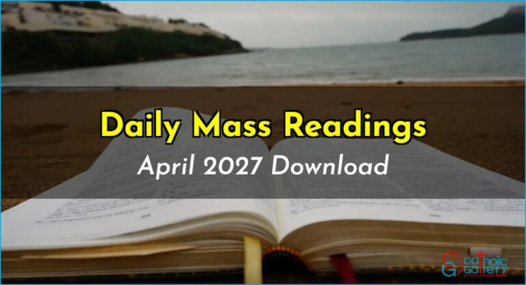 Download Mass Readings – April 2027